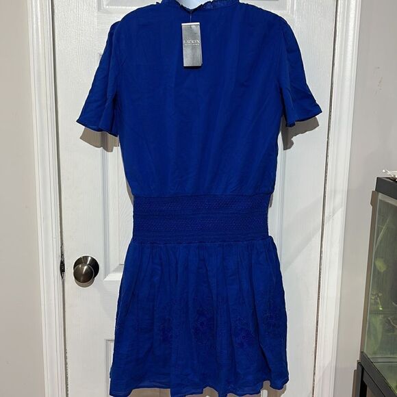 NWT Lauren Ralph Lauren Women's Ruffle Trimmed Dress Size 8 - Picture 10 of 16
